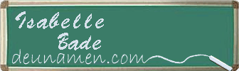 Isabelle Bade Visitenkarte